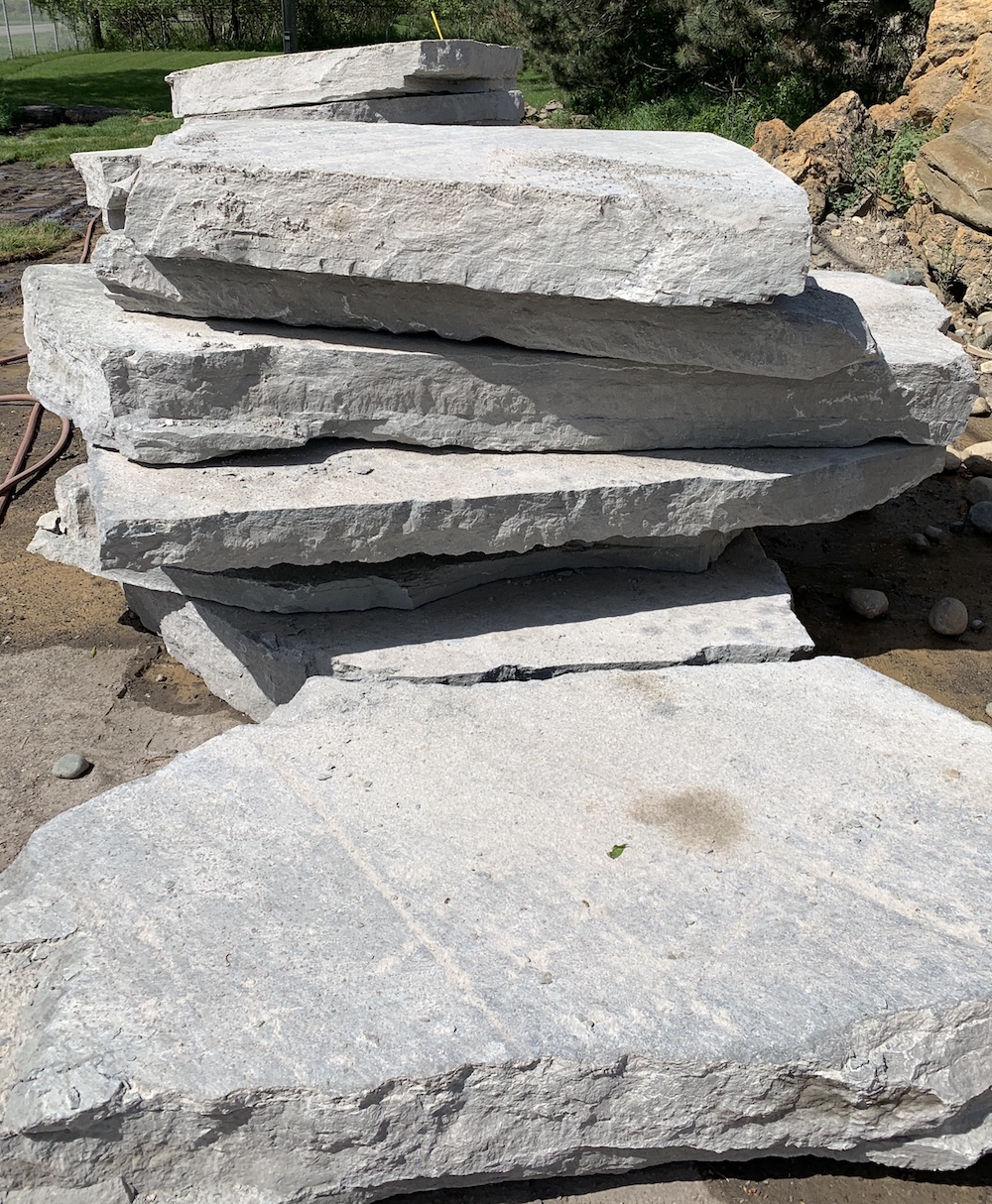 Armour Stone Slab Steps Suburban Landscape Supply